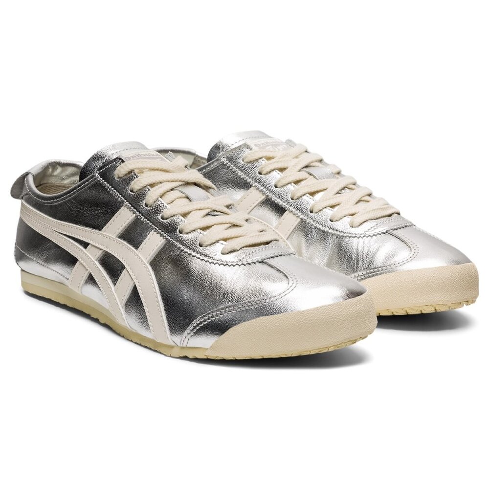 NWT - Onitsuka Tiger Mexico 66 - Silver/White - US W 7 / M 5.5